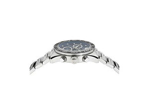 Versace Greca Dome Chrono Quartz Watch, Blue, 43 mm, Sapphire Crystal, VE6K00323