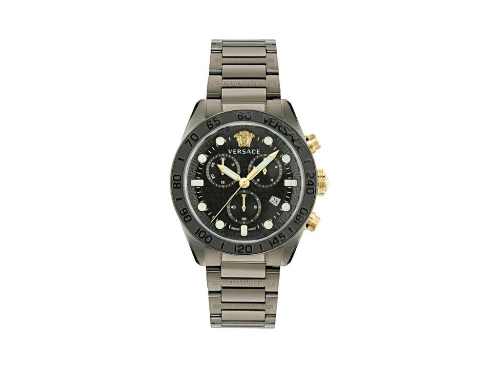 mm, 43 Greca - PVD, Quartz Black, Sell VE6K00623 Dome Chrono Versace Watch, Iguana
