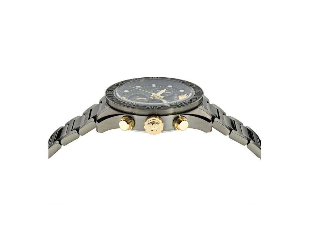Iguana Greca Dome Sell 43 PVD, mm, VE6K00623 - Quartz Black, Versace Watch, Chrono