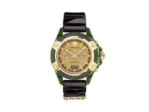 Versace Icon Active Quartz Watch, Polycarbonate, Champagne, 44 mm, VEZ700321