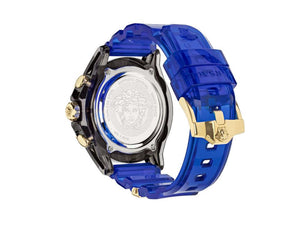 Versace Icon Active Quartz Watch, Polycarbonate, Black, 44 mm, VEZ700521