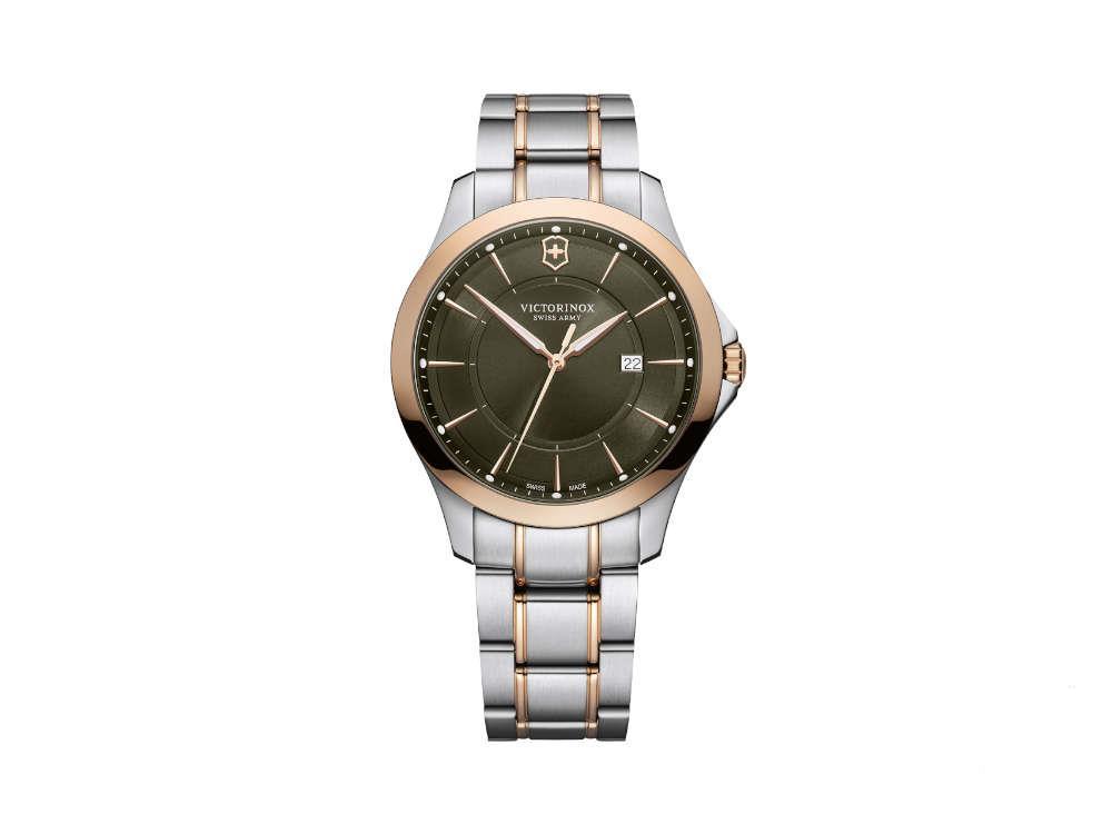 Victorinox Alliance Gent Quartz Watch, Stainless Steel, Green, 40 mm, V241913