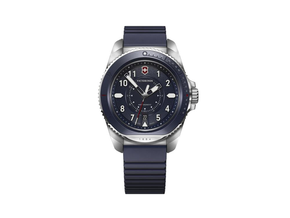 Victorinox Journey Quartz Watch, Stainless Steel 316L, Blue, 43 mm, V241975