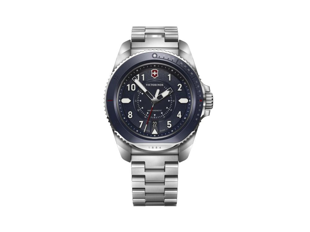 Victorinox Journey 1884 Quartz Watch, Stainless Steel 316L, Blue, 43 mm, V241978