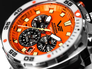 Vostok Europe Systema Periodicum Neon Quartz Watch, LE, VK67-650A723-L-OR