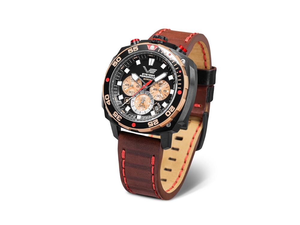 Vostok Europe Systema Periodicum Boron Quartz Watch, PVD, LE, VK67-650E721-L-BR