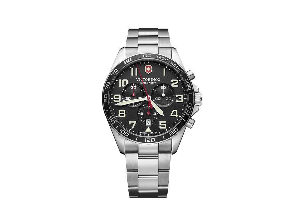 Victorinox Fieldforce Quartz Watch, Black, 42 mm, Chronograph, V241855