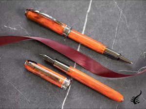 Visconti Rembrandt-S Orange Rollerball pen, Acrylic, Ruthenium trim, KP10-28-RB