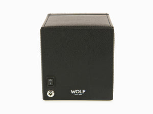 WOLF Cub Watch winder, 1 Watch, Black, Vegan Leather, 461103