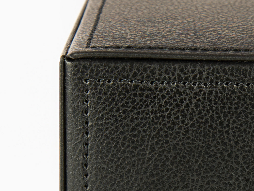 WOLF Cub Watch winder, 1 Watch, Black, Vegan Leather, 461103