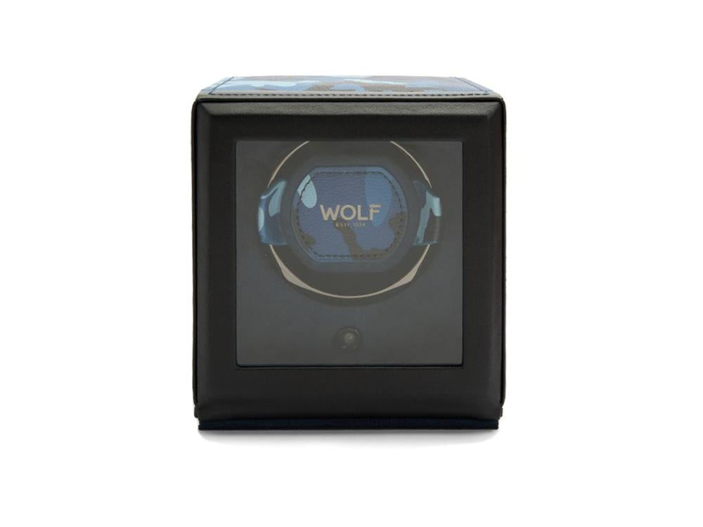 WOLF Elements Water Watch winder, 1 Watch, Blue, Vegan Leather, 665171