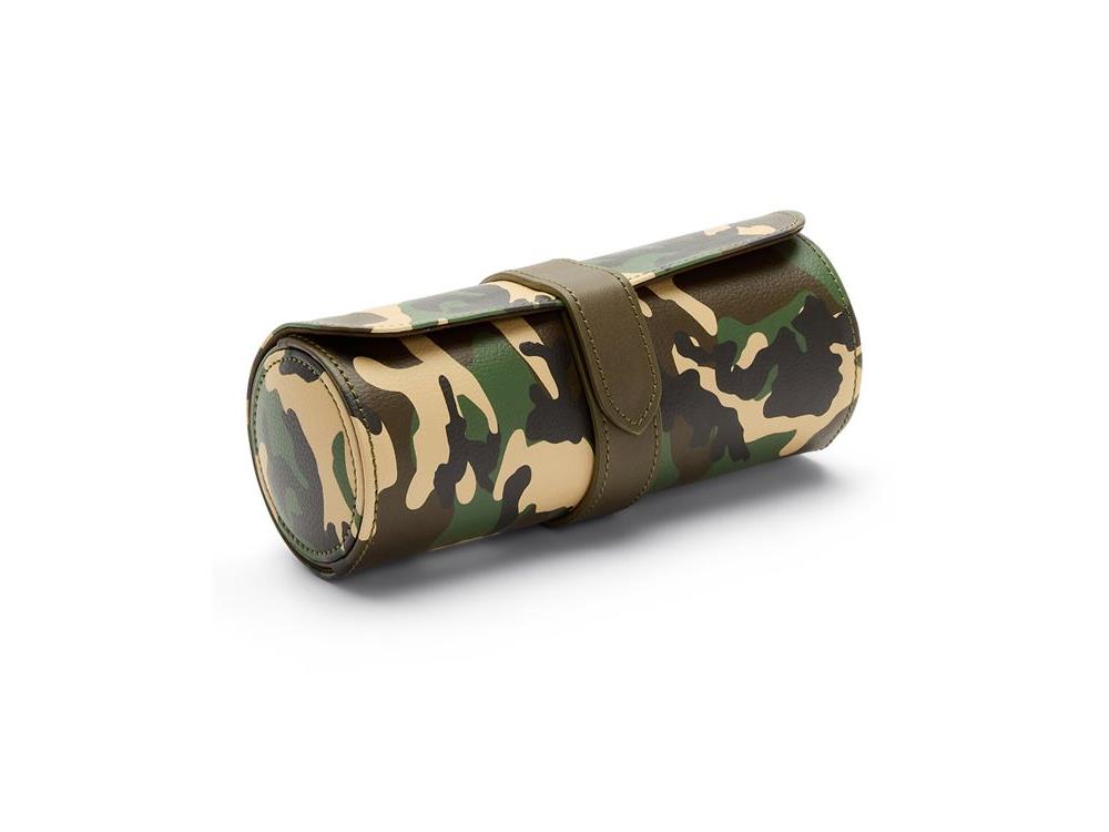 WOLF Elements Earth Watch roll, 3 Watches, Green, Vegan Leather, 665230