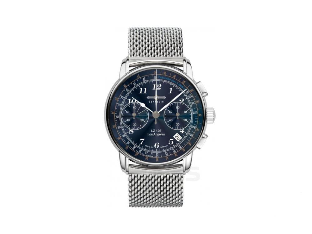 - Quartz mm, LZ126 Watch, Iguana Blue, Sell Angeles Los 7614M-3 42 Zeppelin